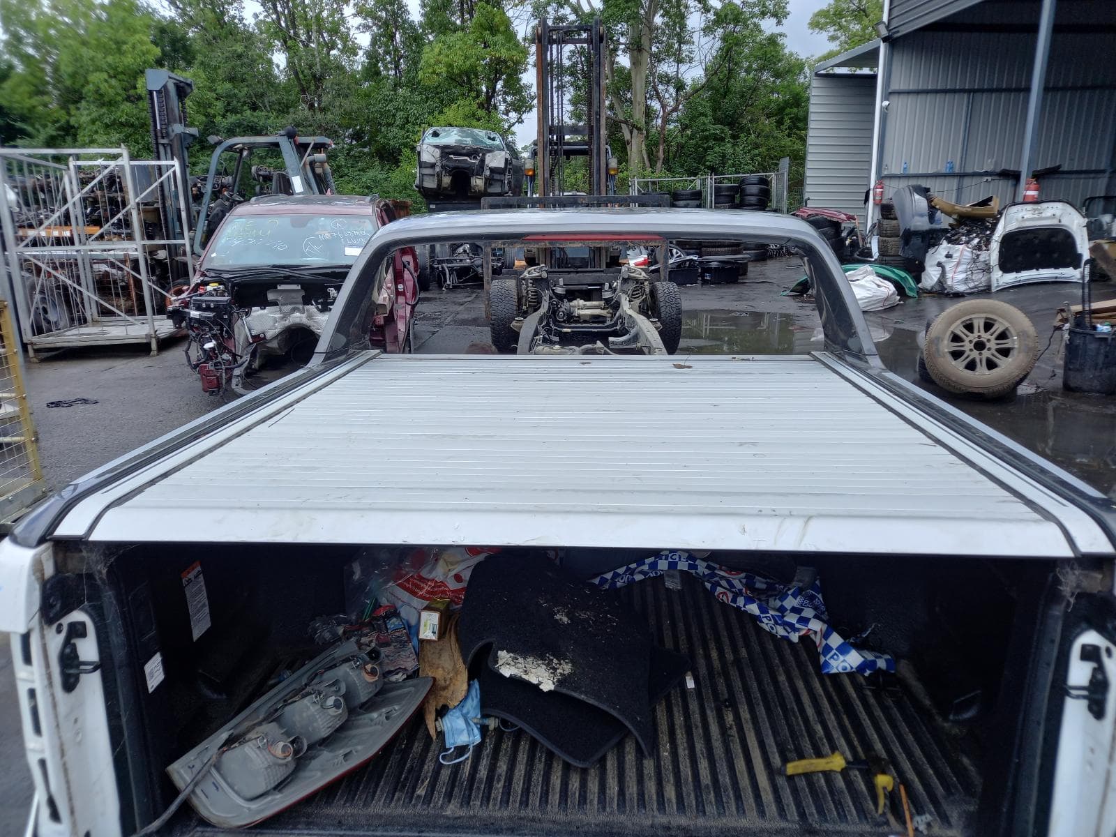 Used auto part listing image: 2020 FORD RANGER TONNEAU COVER MOUNTAIN TOP ROLL DECK, DUAL CAB, PX, WILDTRAK, 06/11-04/22 0000196199