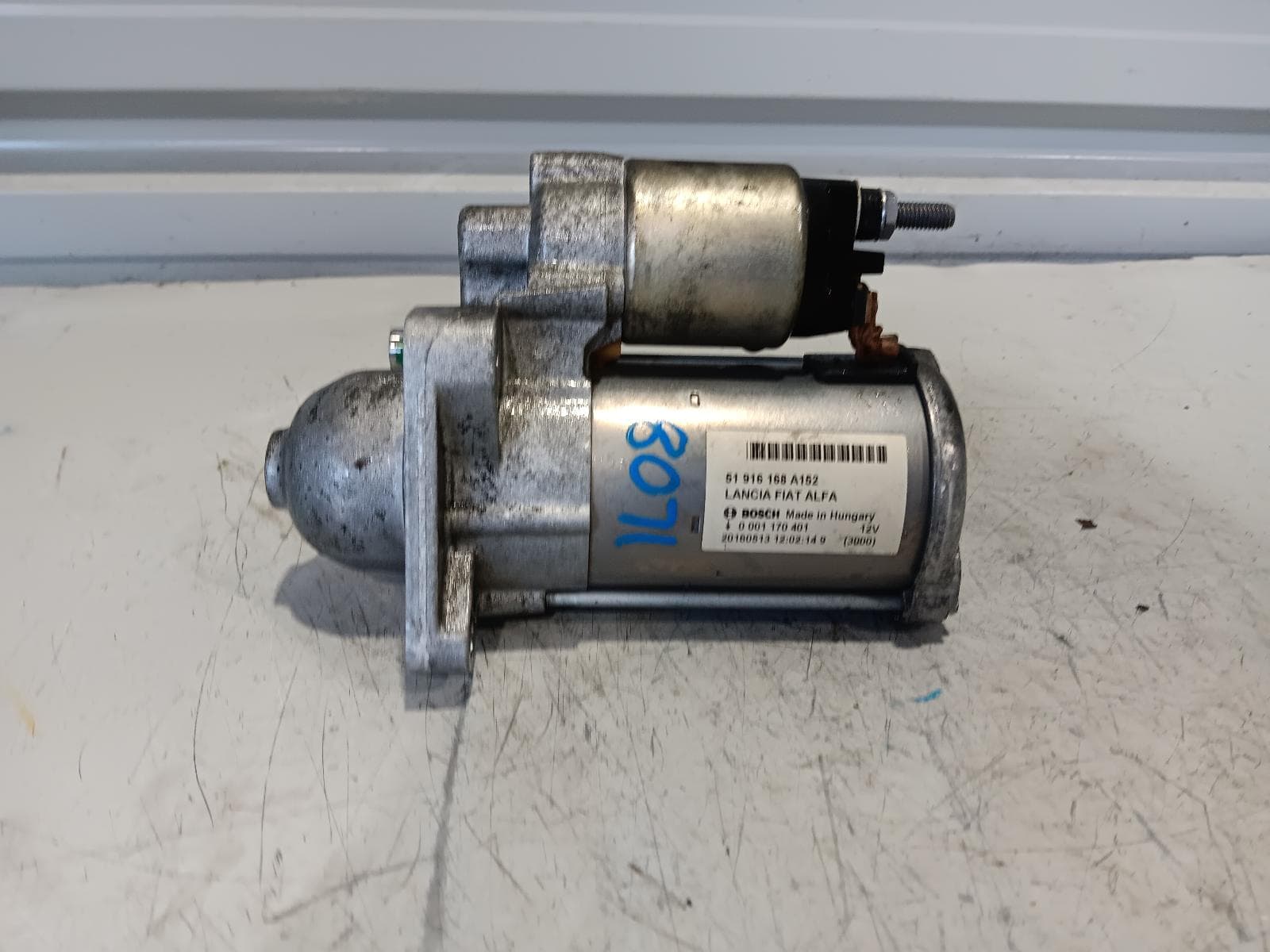 Used auto part listing image: 2016 JEEP RENEGADE STARTER PETROL, 1.4, TURBO, BU, 09/15-01/20 0000349840