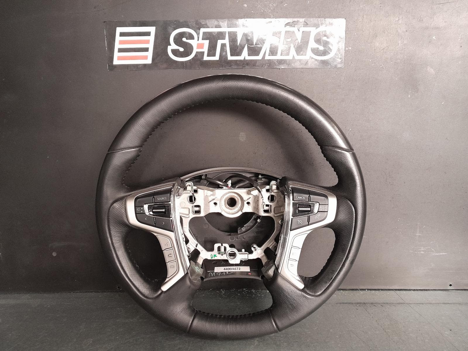 Used auto part listing image: 2016 MITSUBISHI PAJERO STEERING WHEEL LEATHER, QE-QF, PAJERO SPORT, 10/15- 0000314984