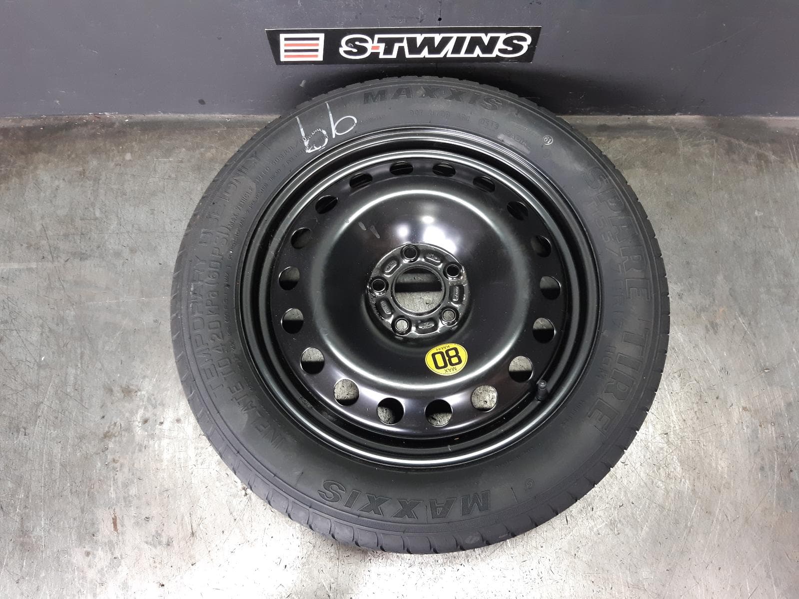 Used auto part listing image: 2013 FORD KUGA WHEEL STANDARD STEEL SPACE SAVER SPARE, TF, TITANIUM, 11/12-09/16 0000357157