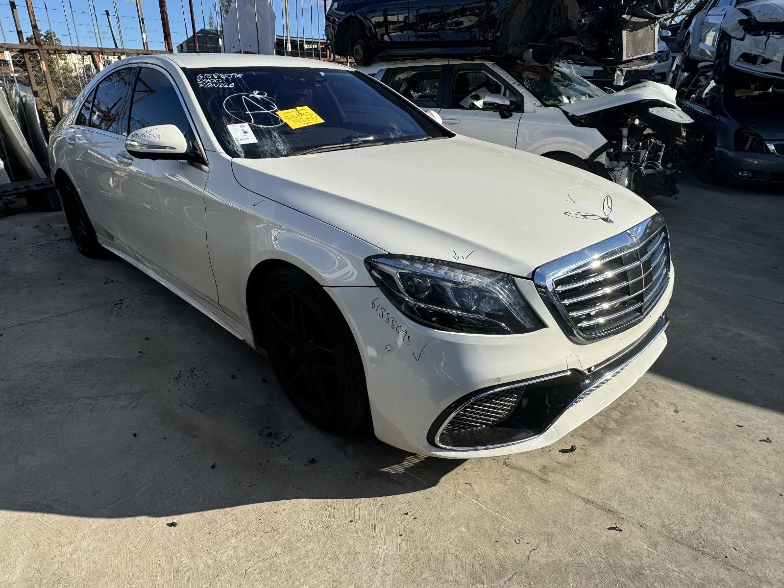 Featured wrecking vehicle: 2015 MERCEDES S CLASS (stock 7582)