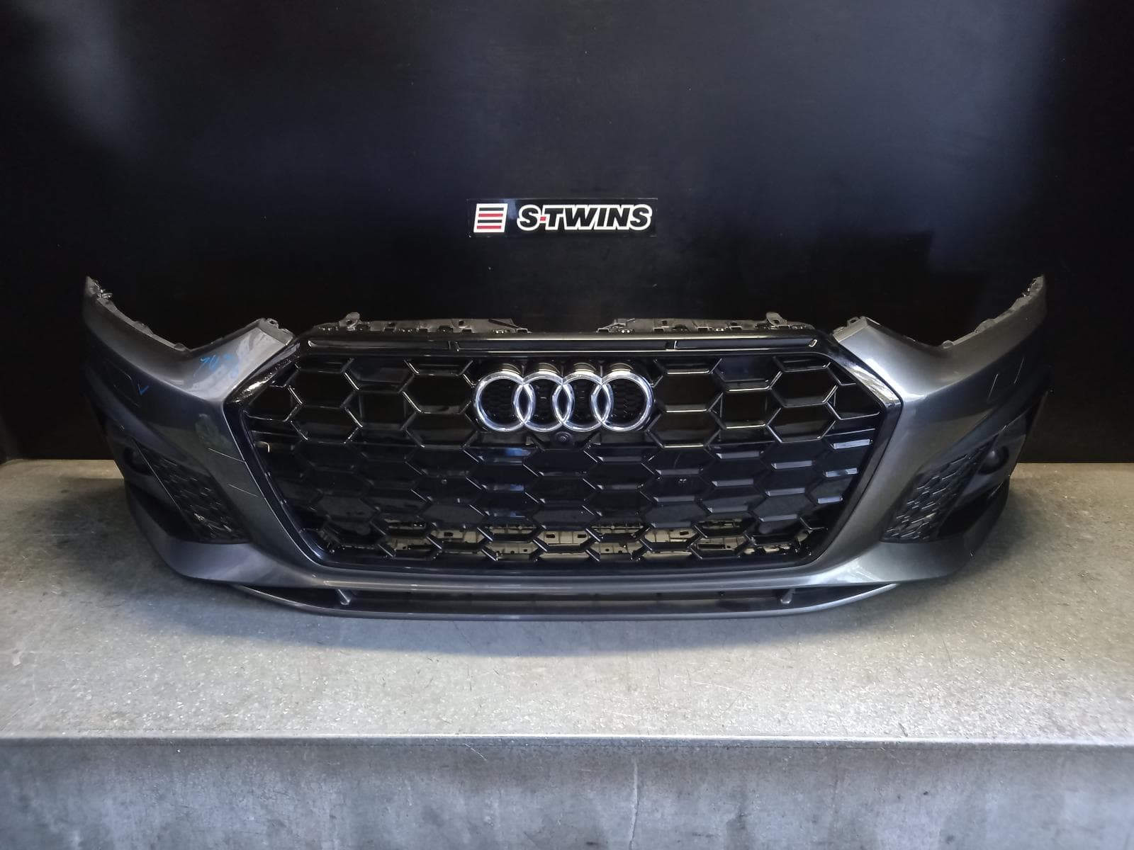 Used auto part listing image: 2023 AUDI A5/S5 FRONT BUMPER F5, A5/S5, COUPE/HATCH, STANDARD/S LINE, W/ PARK SENSOR TYPE, 02/20- 0000274430