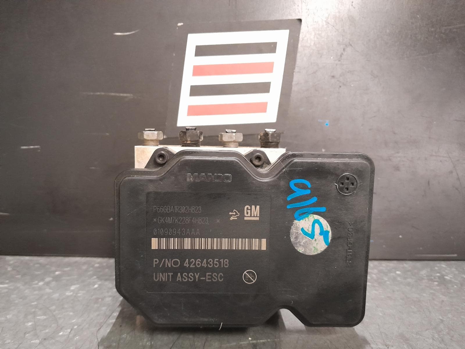 Used auto part listing image: 2017 HOLDEN TRAX ABS PUMP MODULATOR PN 42403008, TJ SERIES, 08/13-12/20 0000366792
