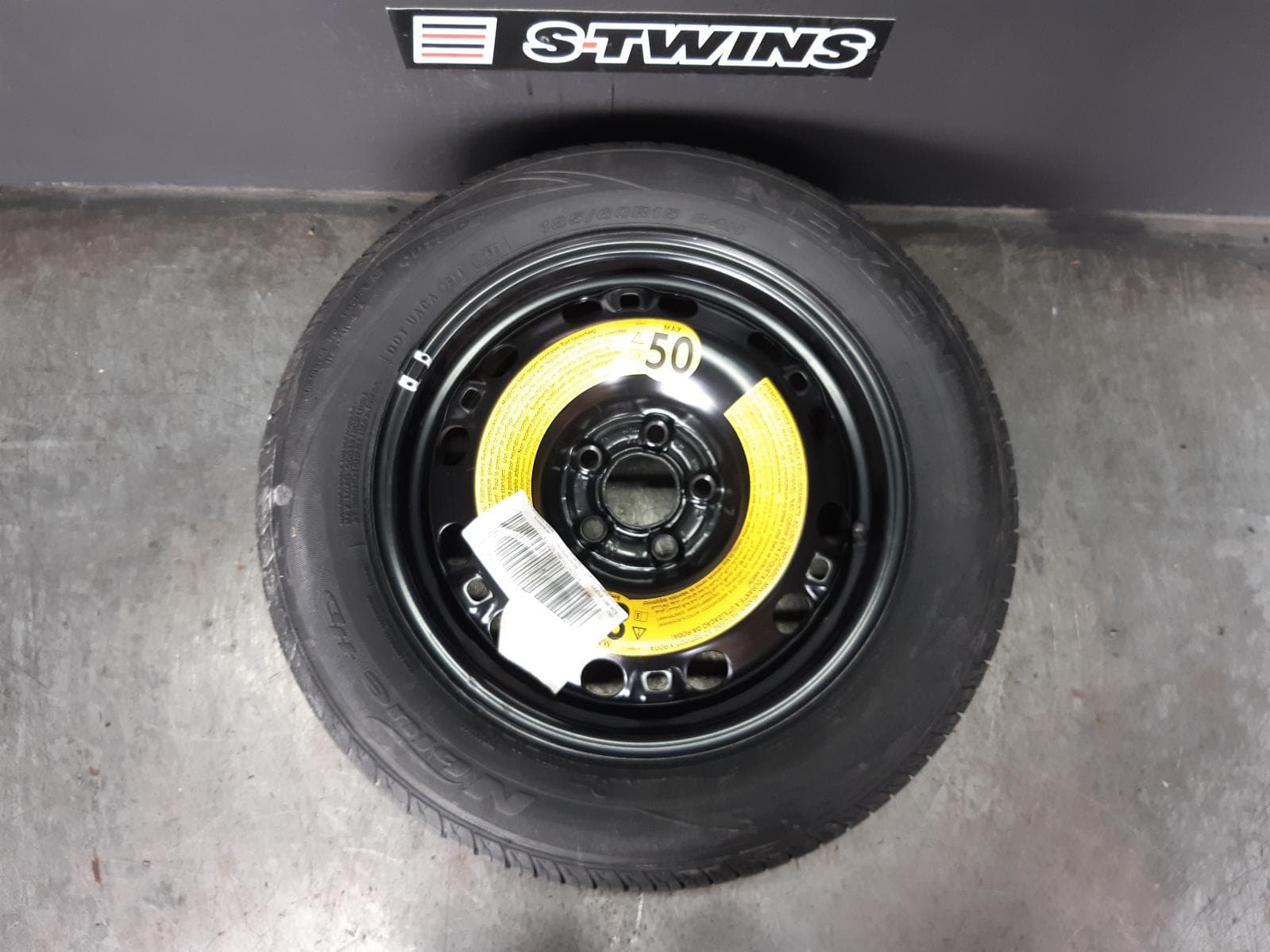 Used auto part listing image: 2019 SKODA RAPID WHEEL STANDARD STEEL SPARE, NH, 05/14-12/20 0000356395