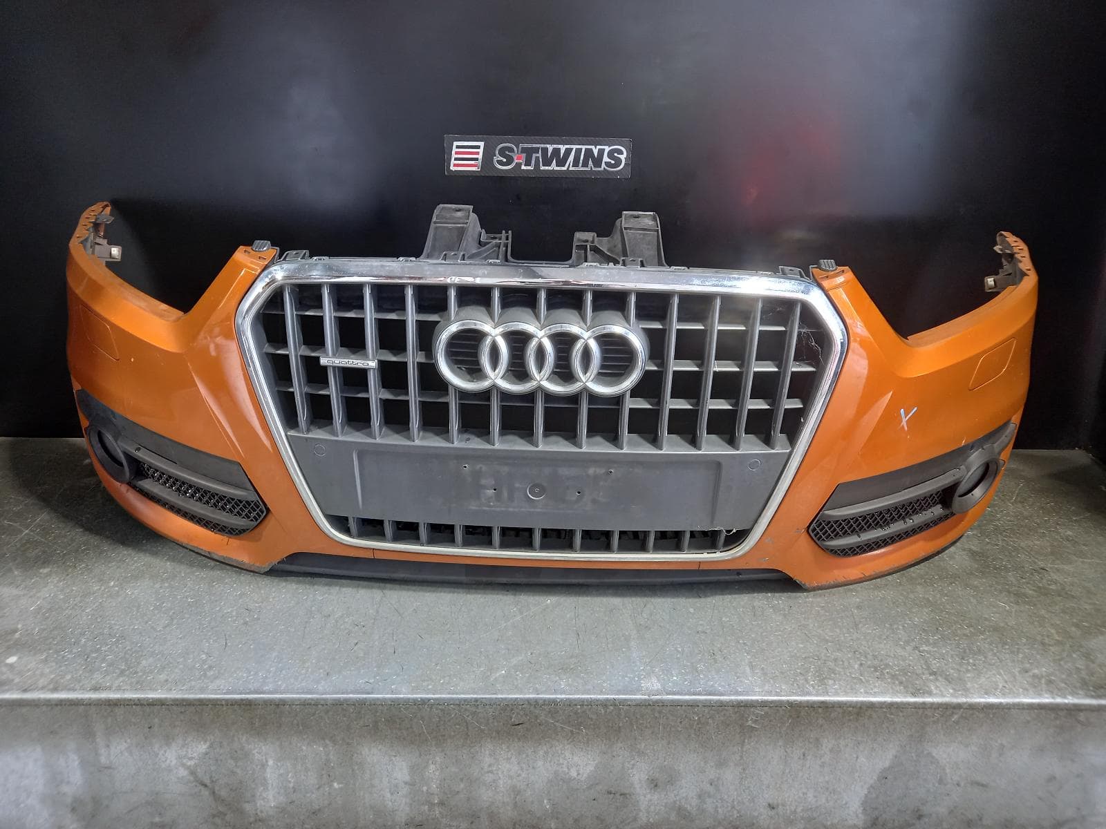 Used auto part listing image: 2012 AUDI Q3 FRONT BUMPER BUMPER BAR (3 PIECE), W/ PARK SENSOR TYPE, 8U, Q3, QUATTRO, 03/12-10/14 0000239349