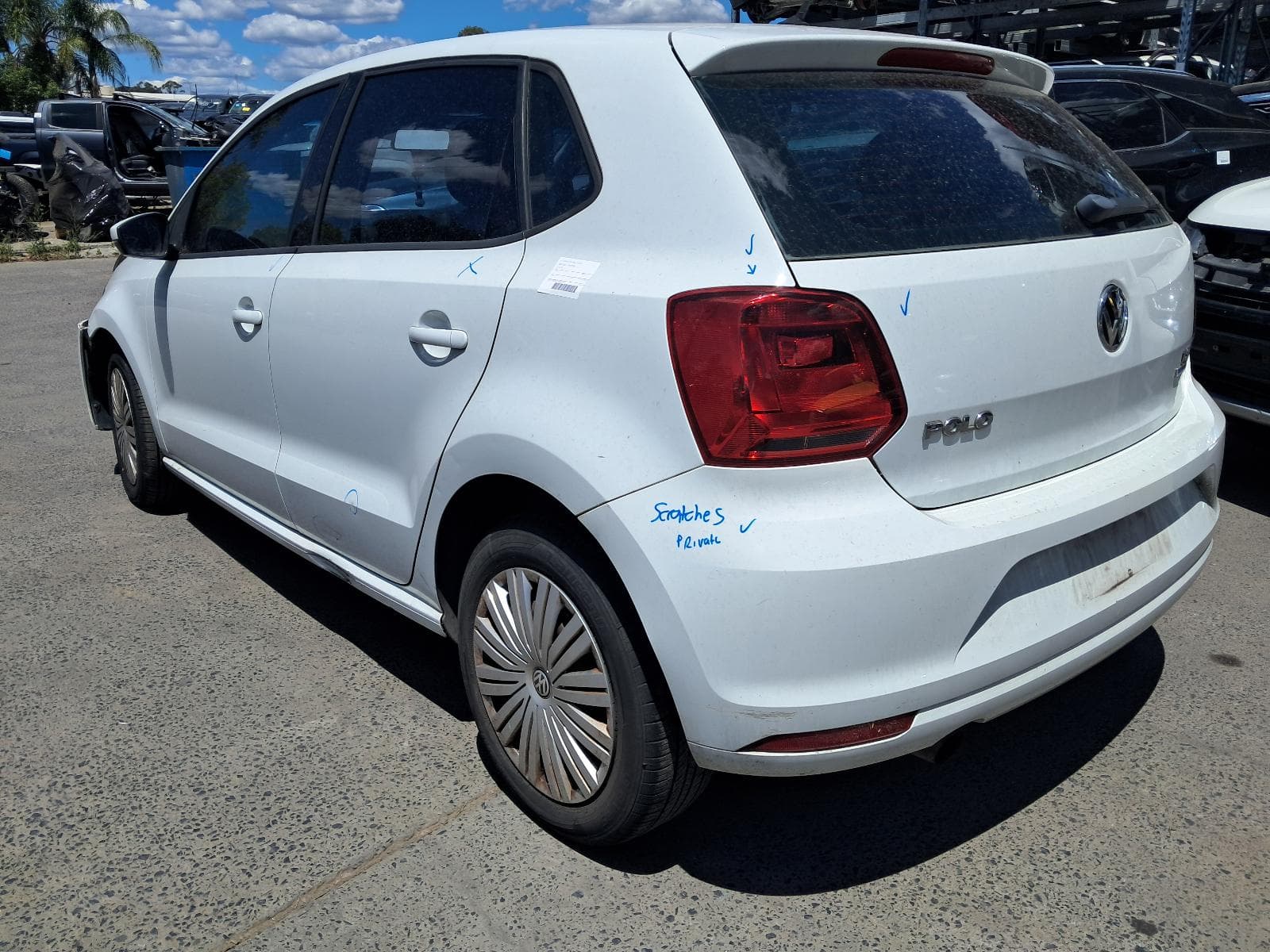 Featured wrecking vehicle: 2017 VOLKSWAGEN POLO (stock 10008)