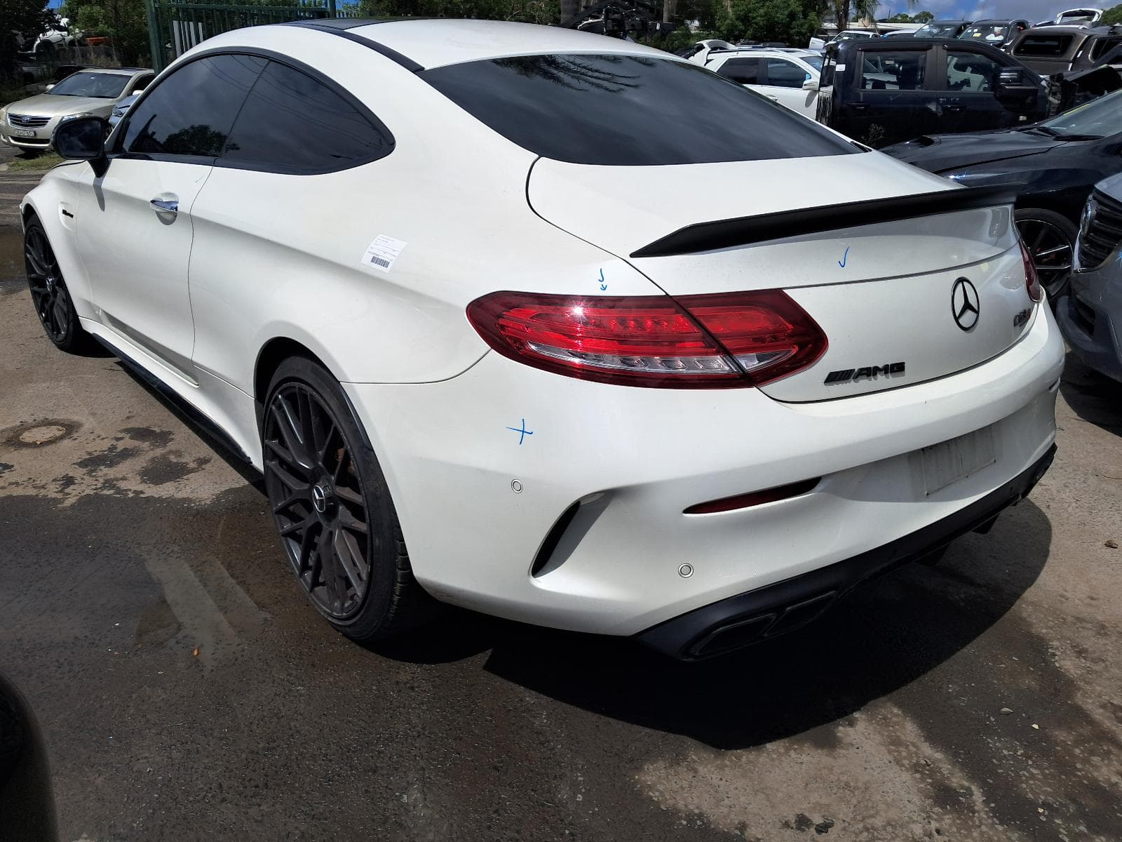 Featured wrecking vehicle: 2018 MERCEDES C CLASS (stock SPN614)