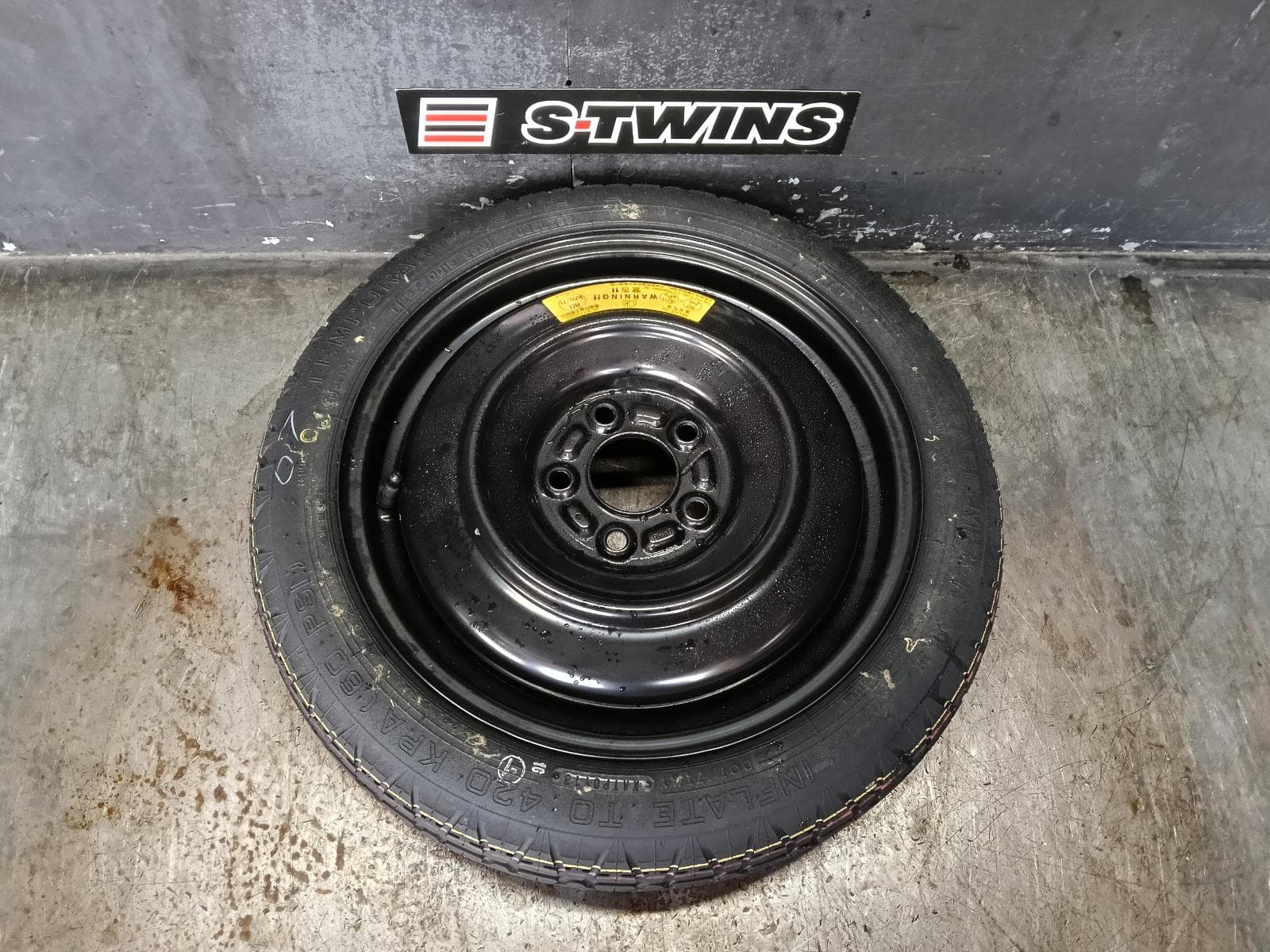 Used auto part listing image: 2018 MAZDA 3 WHEEL STANDARD STEEL SPARE, BN, 05/16-02/19 0000384454