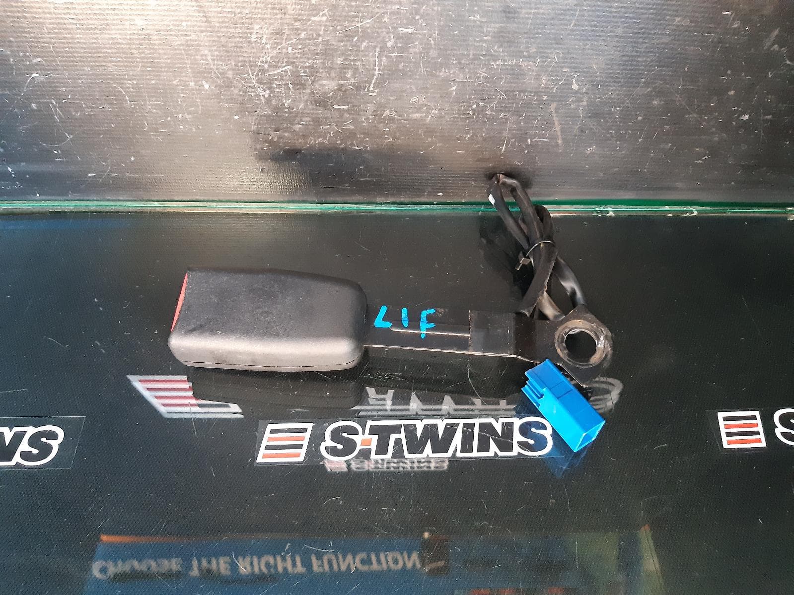 Used auto part listing image: 2010 MAZDA CX9 SEAT BELT STALK LH FRONT, SEAT BELT STALK ONLY, TB, 12/07-12/15 0000158117