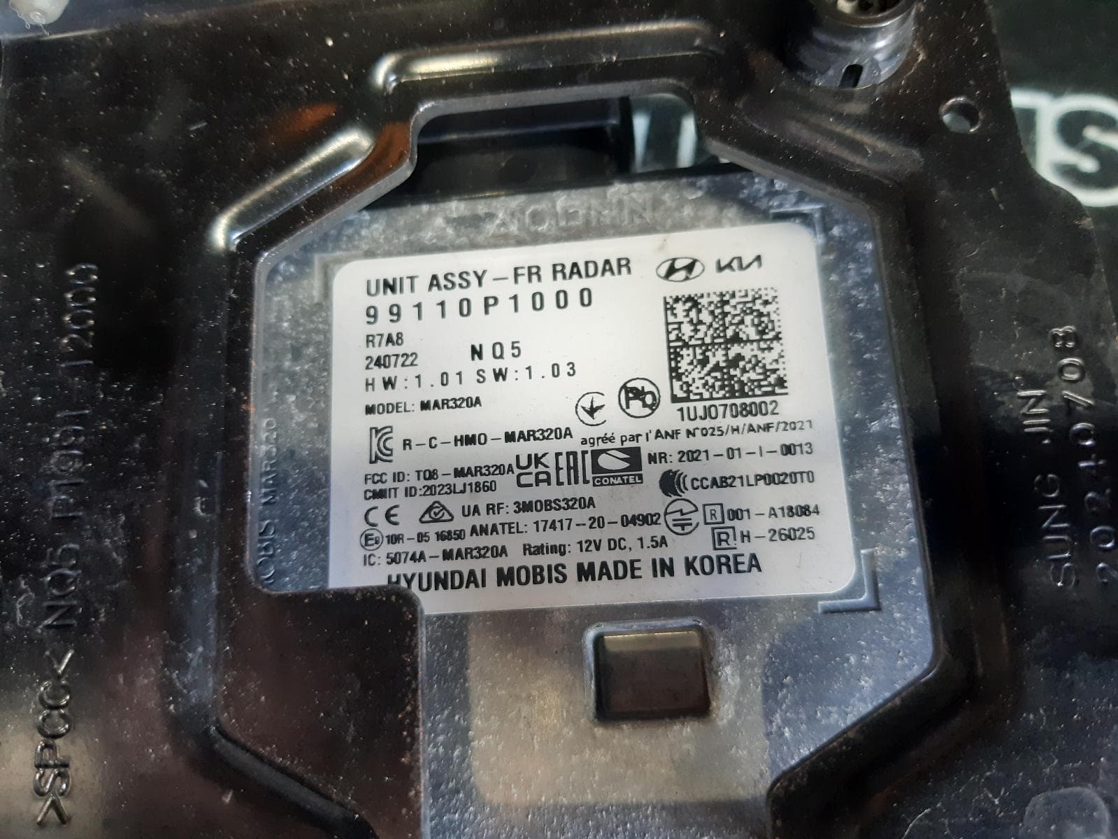 Used auto part listing image: 2024 KIA SPORTAGE REVERSE CAMERA NQ5, FRONT RADAR SENSOR, 09/21- 0000372794
