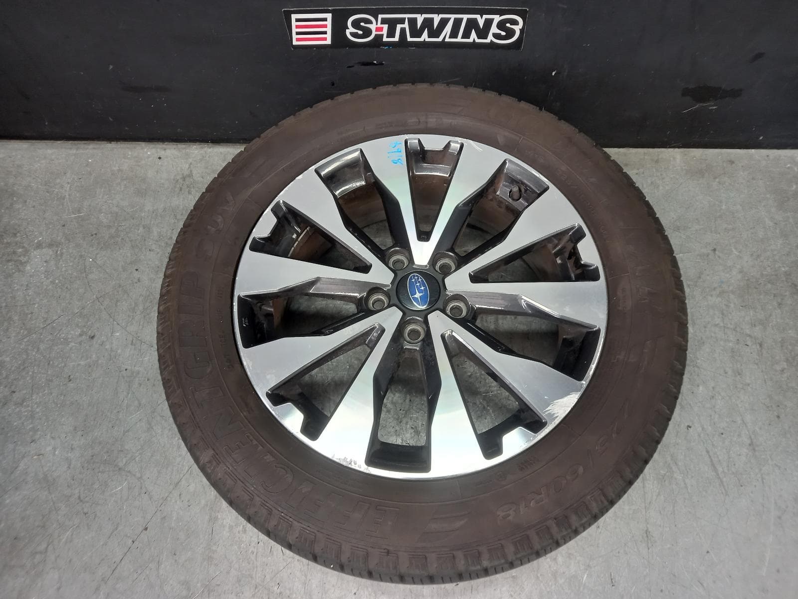 Used auto part listing image: 2017 SUBARU OUTBACK WHEEL MAG FACTORY, 18X7IN, 6TH GEN, 08/14-12/17 0000391253