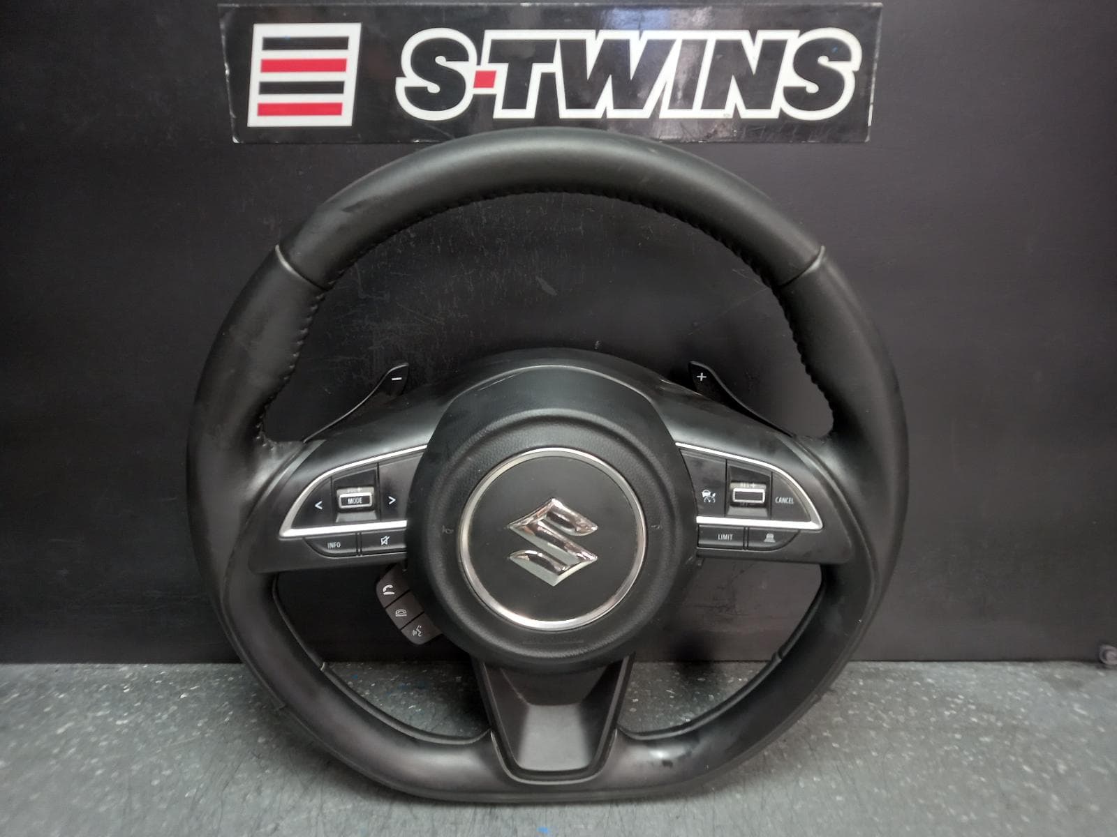 Used auto part listing image: 2023 SUZUKI SWIFT STEERING WHEEL LEATHER, AZ, STANDARD TYPE, 04/17-11/23 0000373601