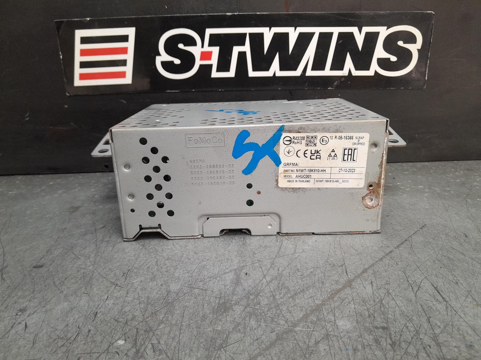 Used auto part listing image: 2023 FORD RANGER RA, HEAD UNIT, W/ DAB, MID RADIO, SAT NAV TYPE, 05/22- 0000376878
