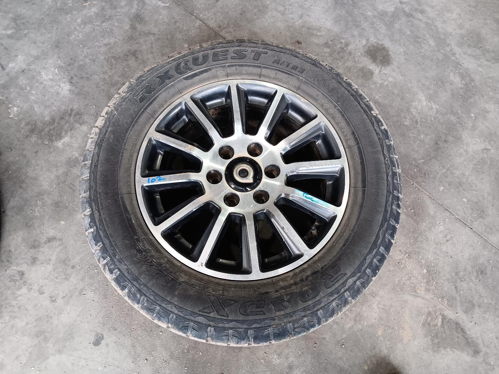 Used auto part listing image: 2021 GREAT WALL CANNON UTE WHEEL MAG NPW, FACTORY, 18X7.5IN, MULTI SPOKE, BI-COLOUR, BLACK/ALUMINUM, 09/20- 0000374845