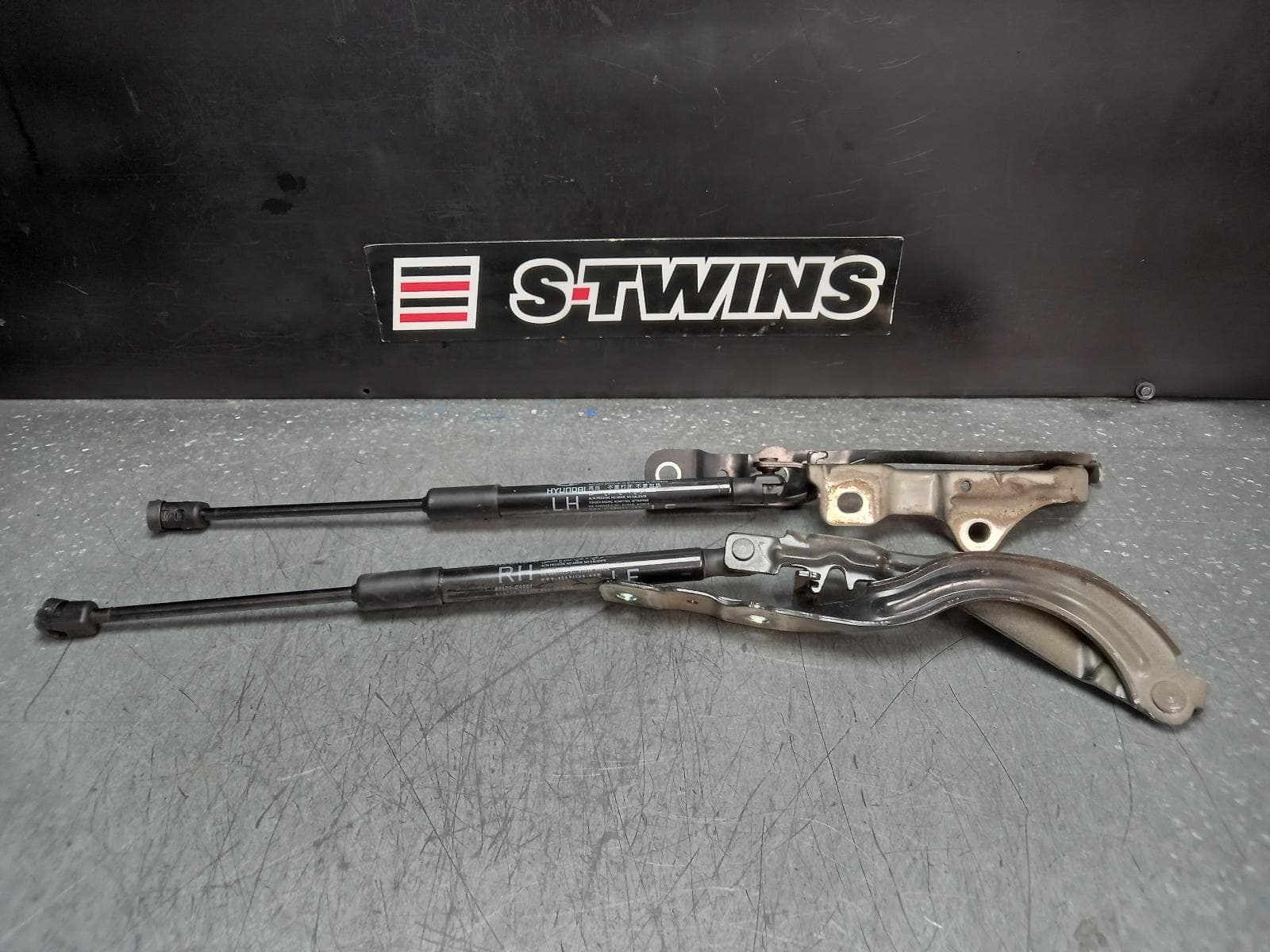 Used auto part listing image: 2015 HYUNDAI SONATA BONNET HINGE STRUT LF, HINGES (PAIR), 10/14-01/20 0000373768