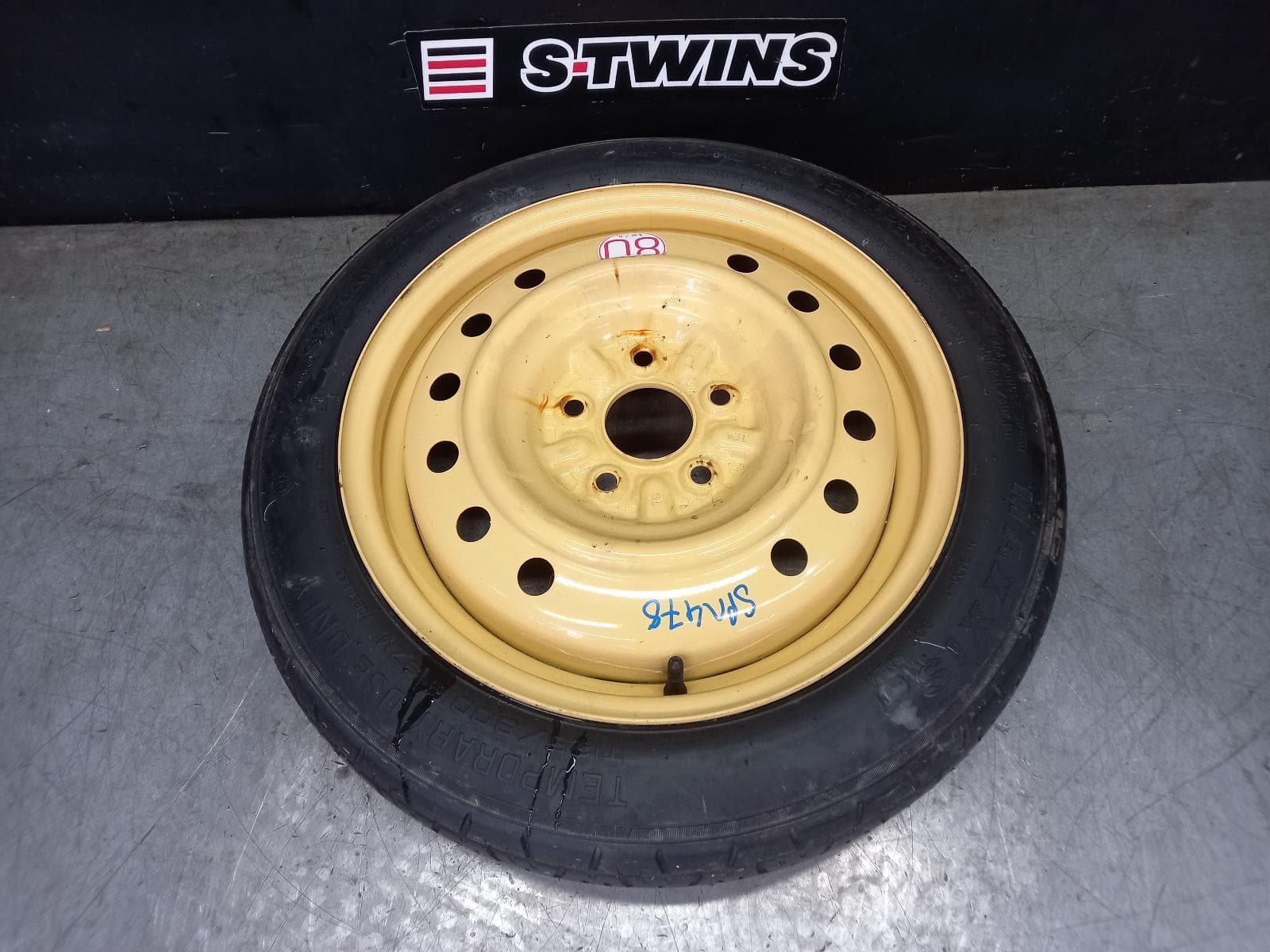 Used auto part listing image: 2020 HONDA CIVIC WHEEL STANDARD STEEL SPACE SAVER SPARE, 16X4IN, 10TH GEN, 05/16-08/21 0000401095