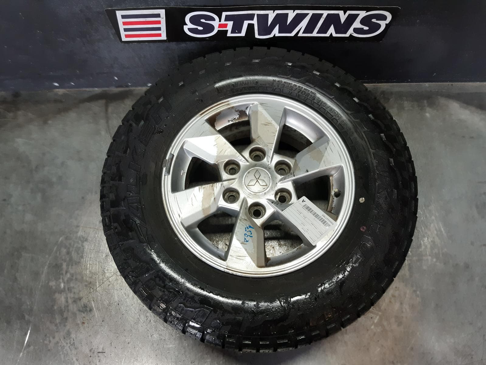 Used auto part listing image: 2018 MITSUBISHI TRITON WHEEL MAG FACTORY, 16X7IN, MQ-MR, 03/15-10/23 0000337783