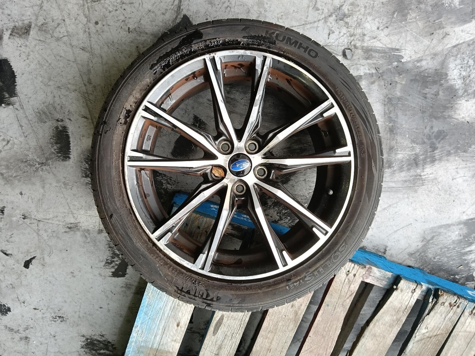 Used auto part listing image: 2018 SUBARU BRZ WHEEL MAG FACTORY, 17X7.0IN, Z1, 10/16-09/21 0000383639