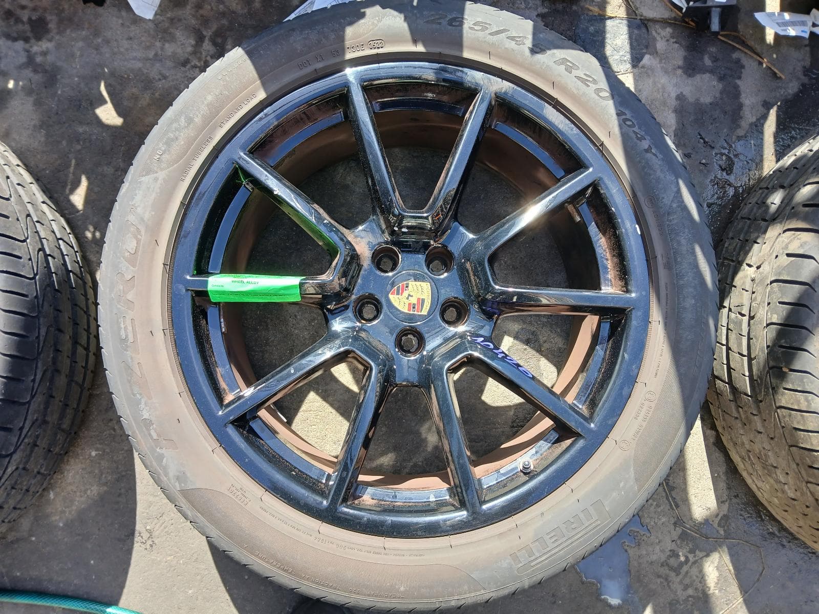 Used auto part listing image: 2017 PORSCHE MACAN WHEEL MAG FACTORY, REAR, 18X9IN, MACAN S, 95B, 06/14- 0000397312
