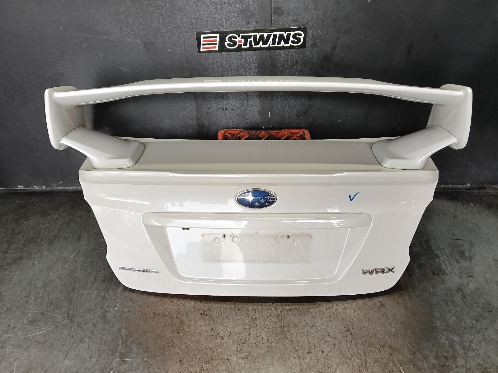 Used auto part listing image: 2017 SUBARU WRX BOOTLID TAILGATE BOOTLID, V1, STi, 2 POST SPOILER TYPE, 03/14-10/21 0000385139