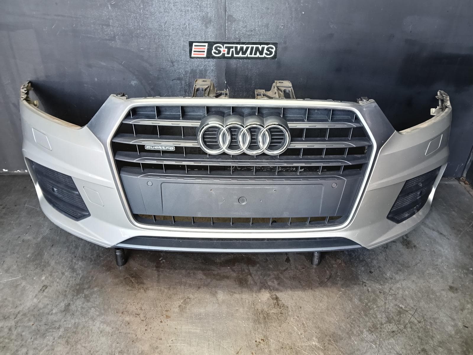 Used auto part listing image: 2015 AUDI Q3 FRONT BUMPER BUMPER BAR (3 PIECE), W/ PARK SENSOR, W/ H/LAMP WASHER TYPE, 8U, Q3, QUATTRO, 11/14-12/18 0000393227