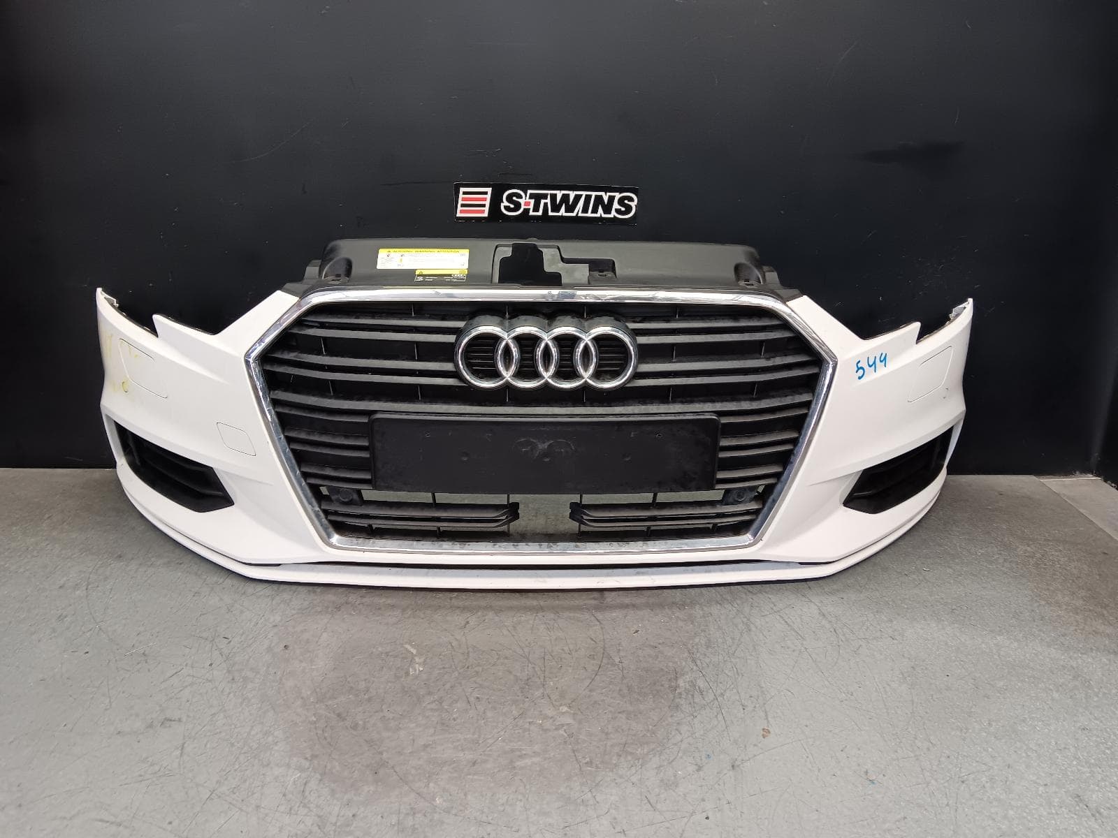 Used auto part listing image: 2017 AUDI A3 FRONT BUMPER 8V, A3, SEDAN (FACELIFT TYPE), W/ PARK ASSIST & H/LAMP WASHER TYPE, 11/17-10/20 0000410317