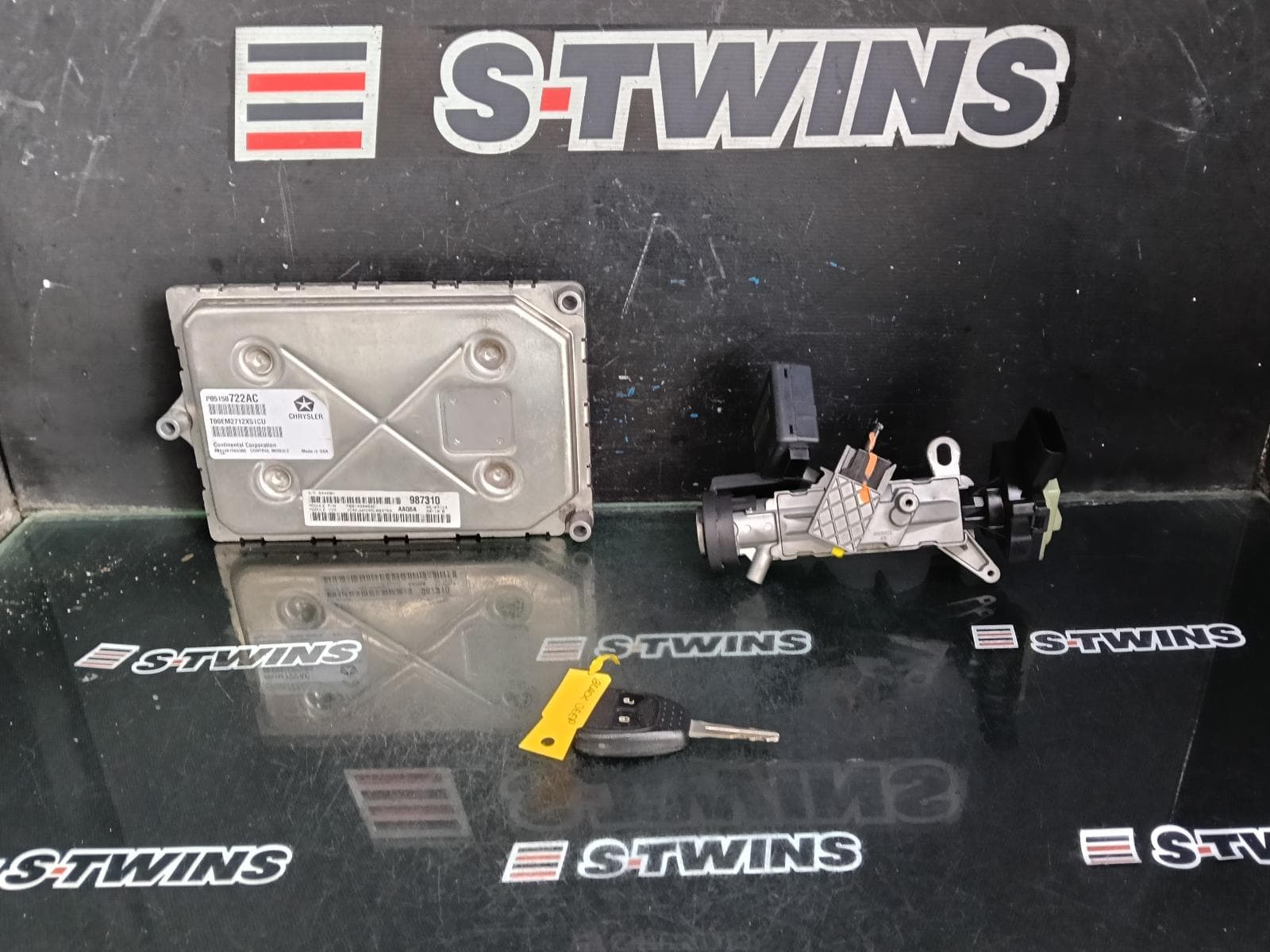 Used auto part listing image: 2013 JEEP WRANGLER JK, ENGINE ECU, 3.6, PETROL, SEC SET (ECU/IMM/READER/KEY), 10/11-07/18 0000396762