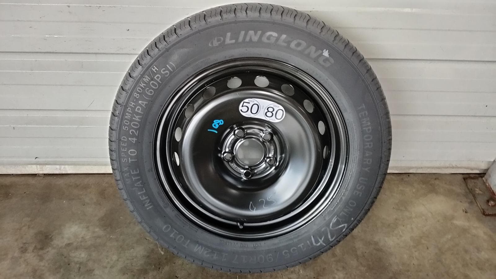 Used auto part listing image: 2024 NISSAN QASHQAI WHEEL STANDARD STEEL J12, SPACE SAVER SPARE STEEL, 05/22- 0000403021
