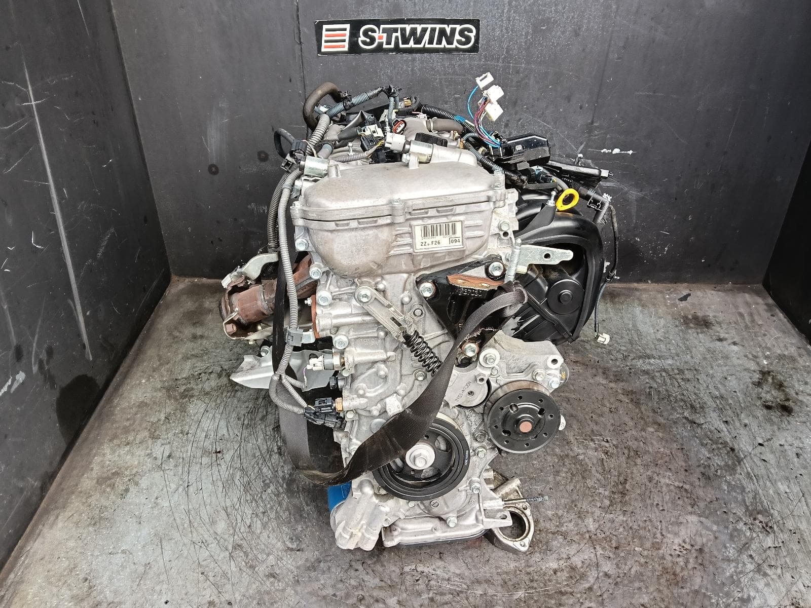 Used auto part listing image: 2017 TOYOTA COROLLA ENGINE PETROL, 1.8, 2ZR-FE, W/ BELT TENSIONER TYPE, 182R HATCH, 04/15-06/19 0000411671