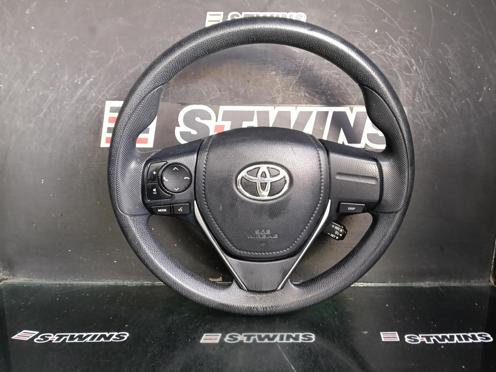 Used auto part listing image: 2017 TOYOTA COROLLA STEERING WHEEL VINYL, ZRE182R, 08/12-06/18 0000411694