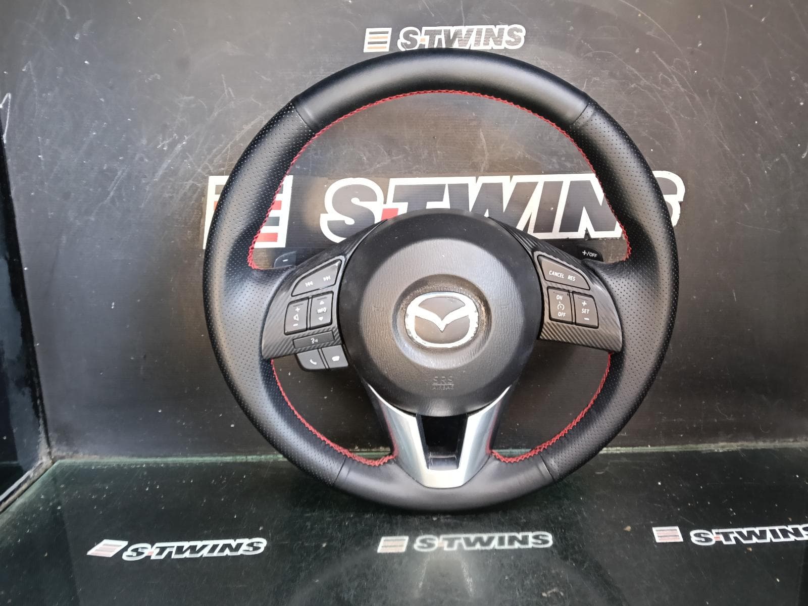 Used auto part listing image: 2015 MAZDA 3 STEERING WHEEL LEATHER, BM, 06/13-07/16 0000412914