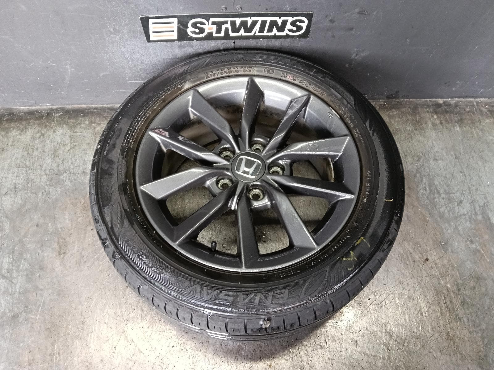 2020 HONDA CIVIC WHEEL MAG FACTORY, 16X7IN, 5 V SPOKE, 10TH GEN, 05/16-08/21 0000417544