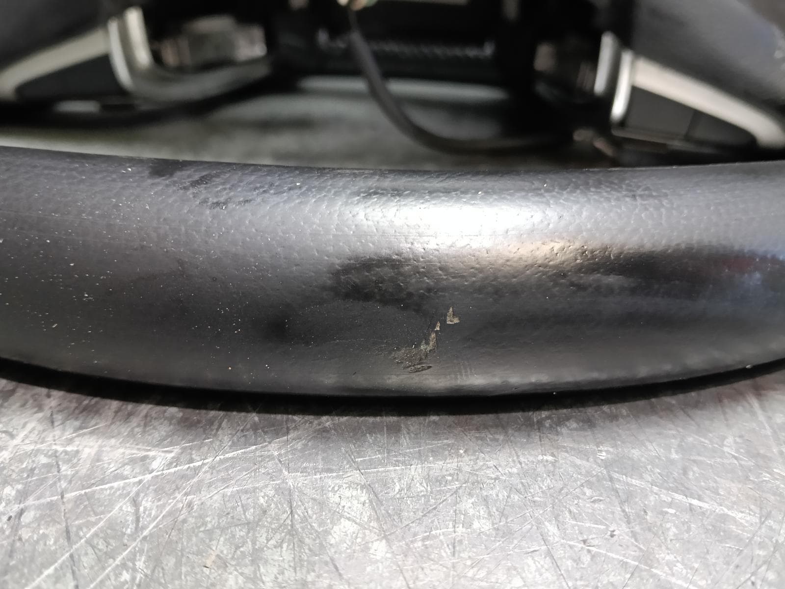 Used auto part listing image: 2018 MITSUBISHI TRITON STEERING WHEEL LEATHER, 4 SPOKE, MQ, 12/16-10/18 0000418195