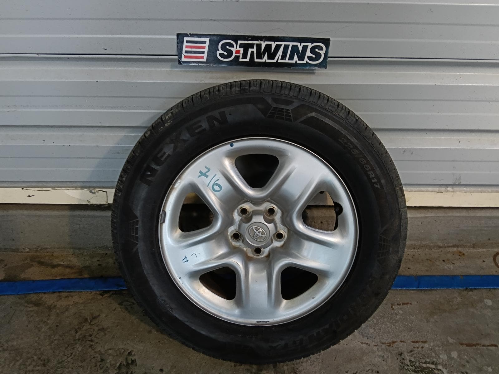 2016 TOYOTA RAV4 WHEEL STANDARD STEEL FACTORY, 5 SPOKE, 17IN, XA40, 12/12-12/18 0000418333