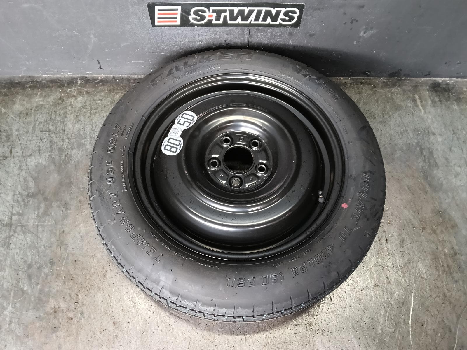 2019 MITSUBISHI ECLIPSE CROSS WHEEL STANDARD STEEL SPACE SAVER SPARE, 17X4IN, YA-YB, 11/17- 0000418347