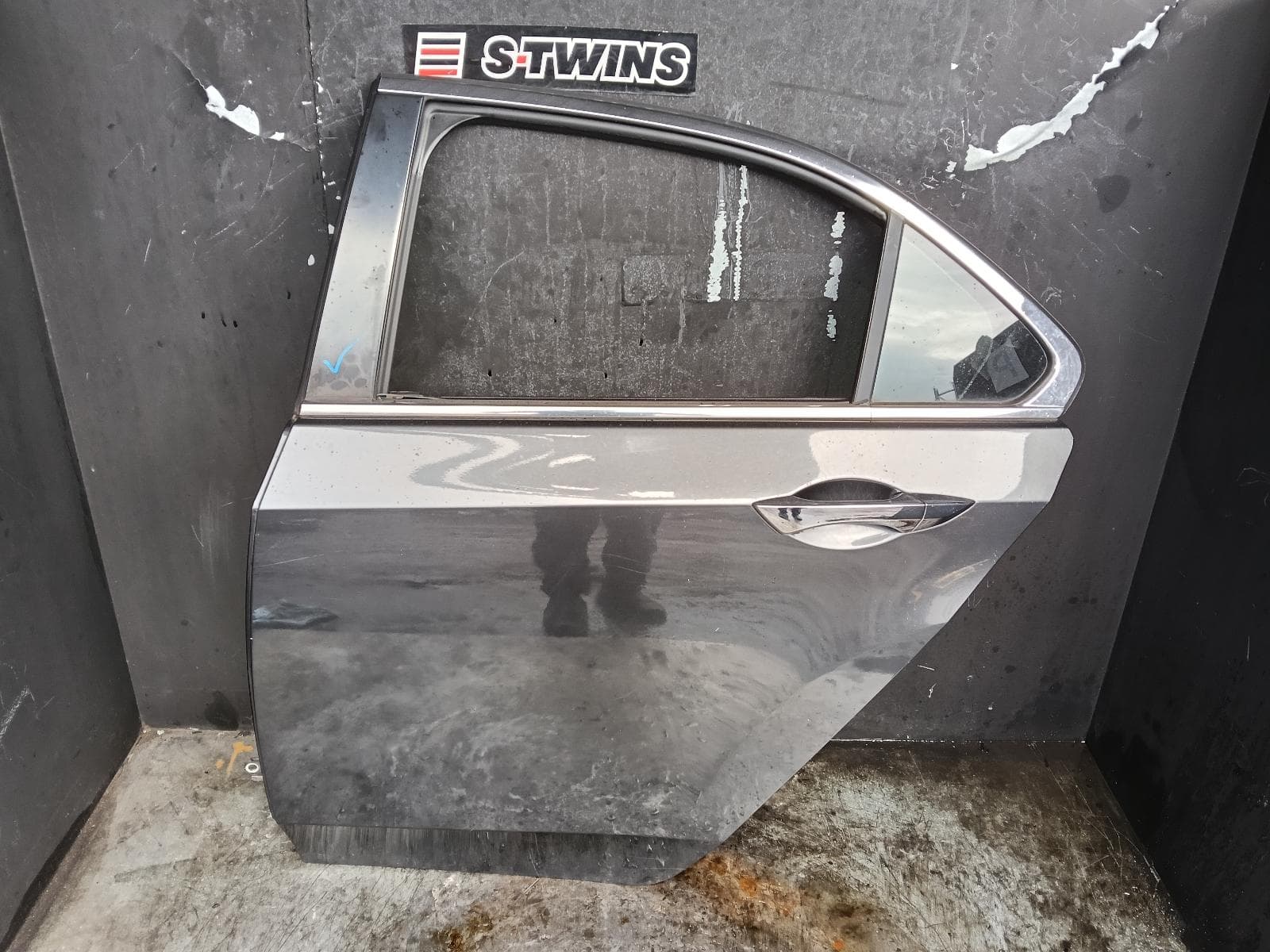 2011 HONDA ACCORD LEFT REAR DOOR SLIDING 8TH GEN, EURO (VIN JHMCU), SEDAN, 06/08-12/15 0000392242