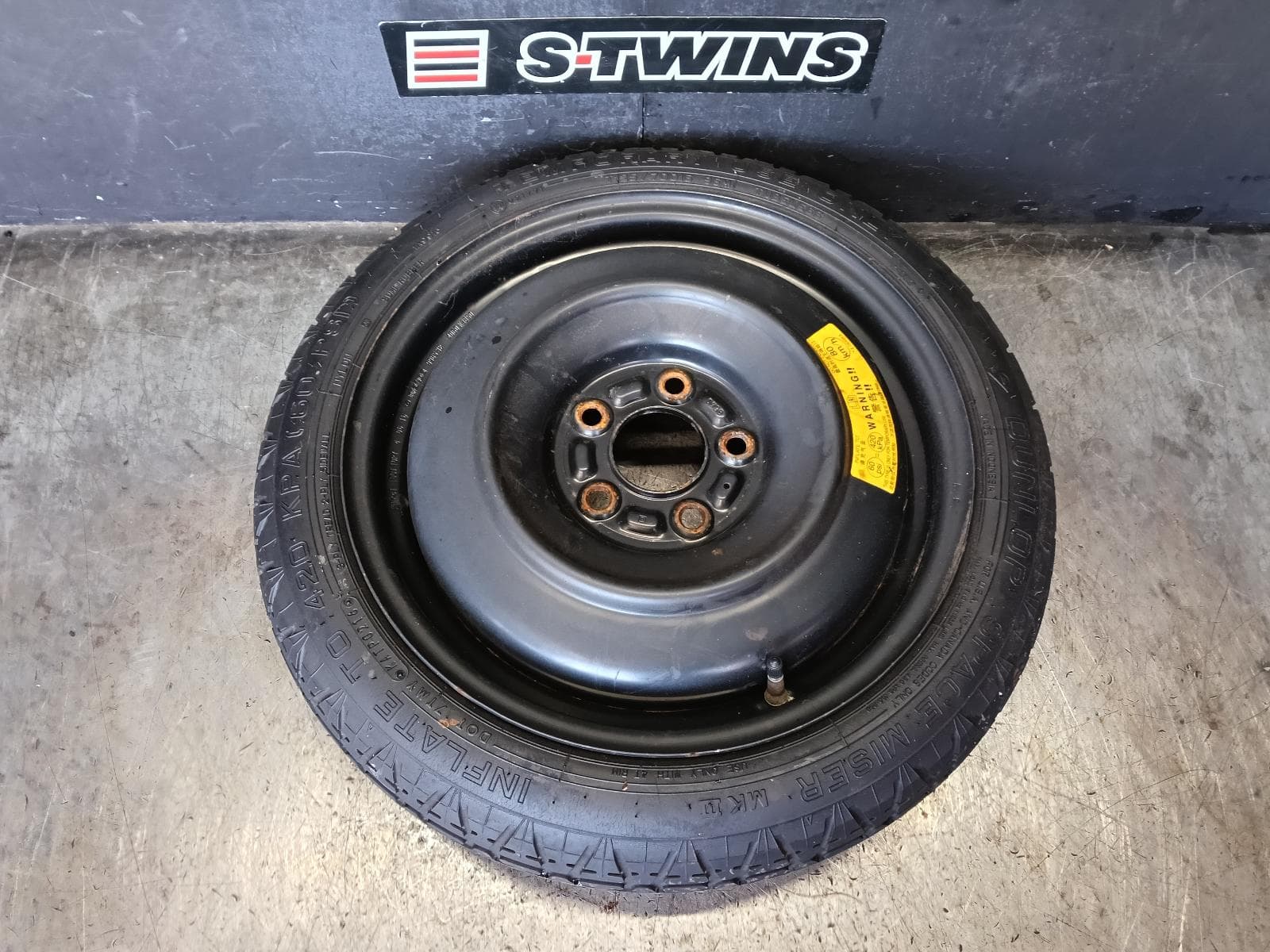2016 MAZDA 3 WHEEL STANDARD STEEL SPARE, 16X4IN, BM, 11/13-05/16 0000420759