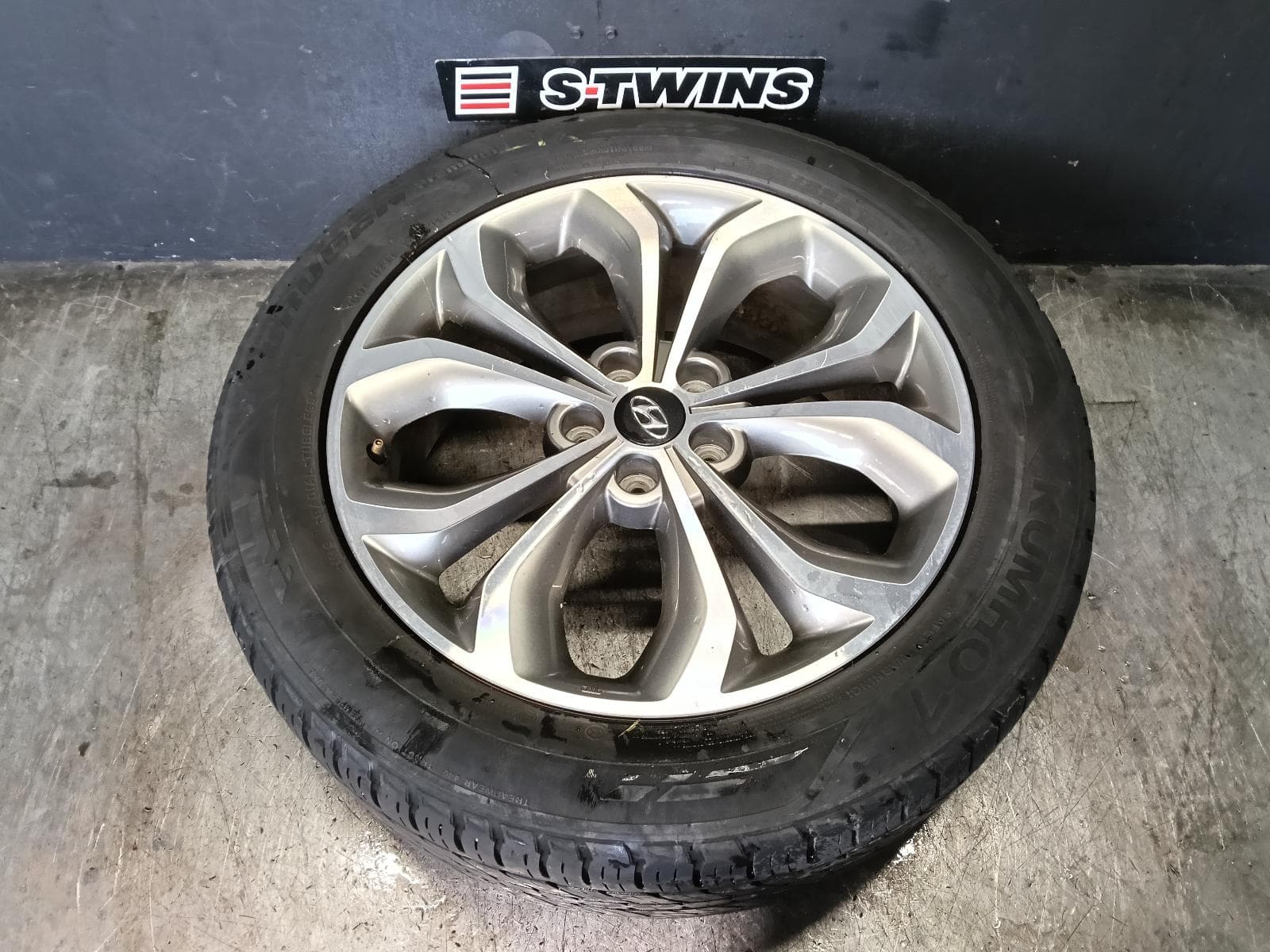 2014 HYUNDAI SANTA FE WHEEL MAG FACTORY, 19X7.5IN, DM, 06/12-07/16 0000421118