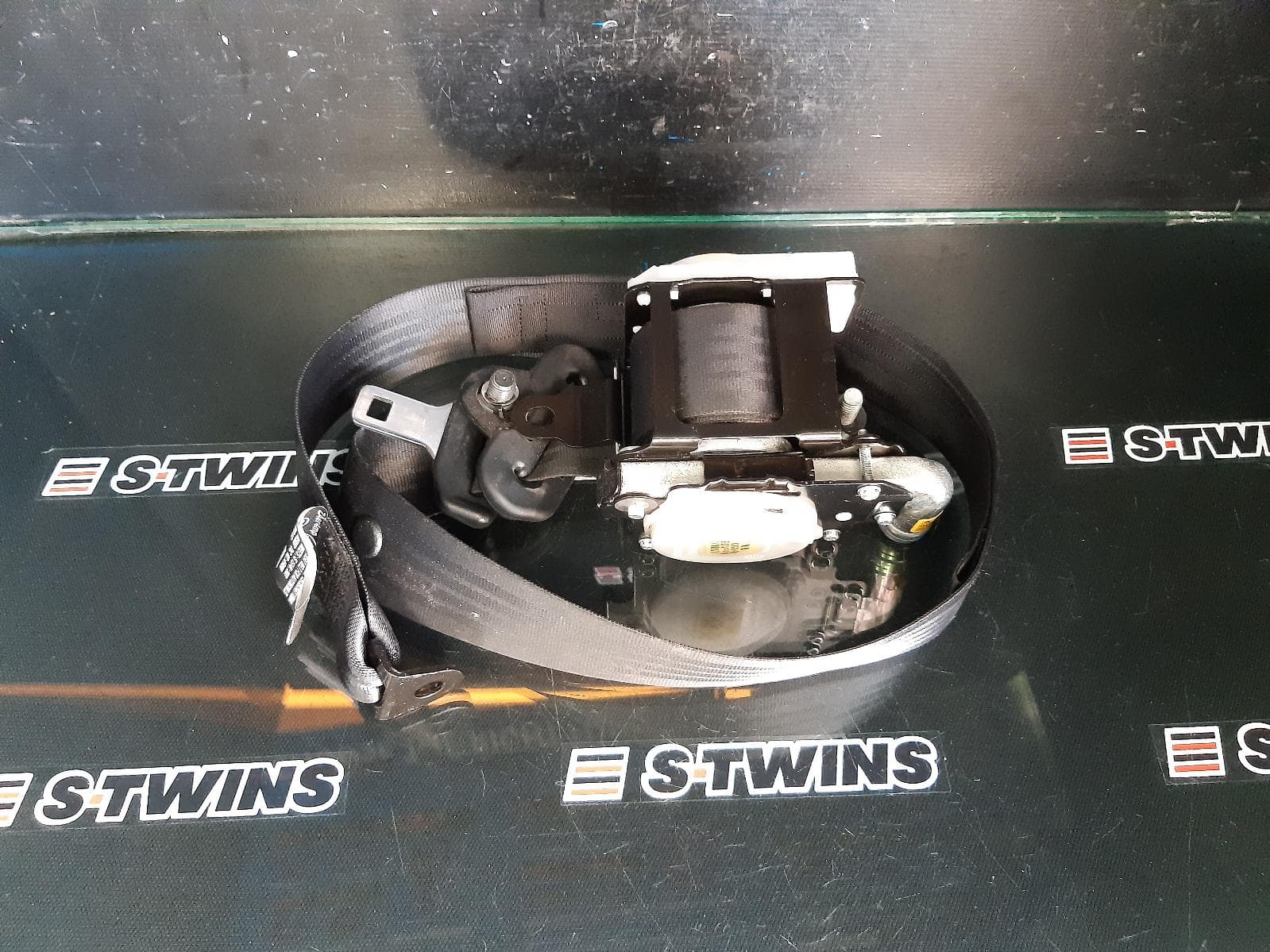 Used auto part listing image: 2017 FORD RANGER SEAT BELT STALK LH FRONT, SEAT BELT ONLY, DUAL CAB, PX SERIES 2 & 3, 06/15- 0000193881
