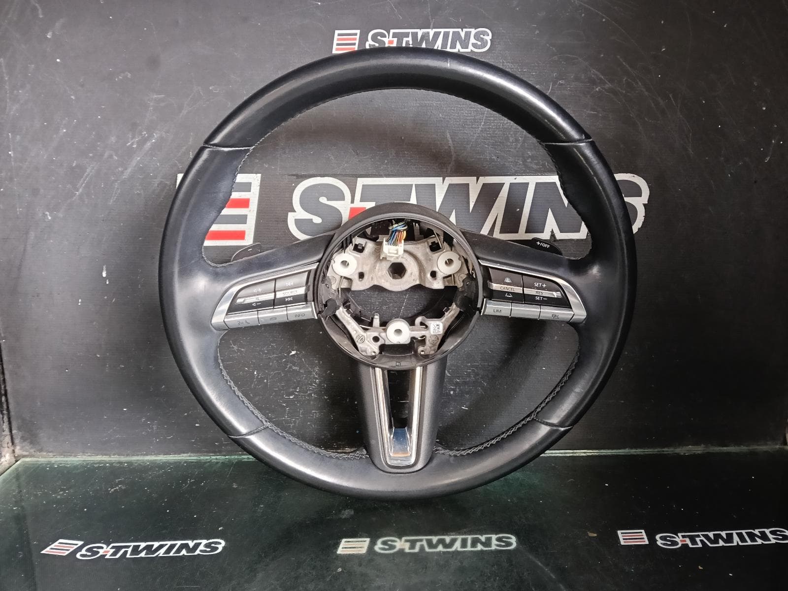 Used auto part listing image: 2023 MAZDA 3 STEERING WHEEL LEATHER, NON TRAFFIC SUPPORT TYPE, BP, 03/19