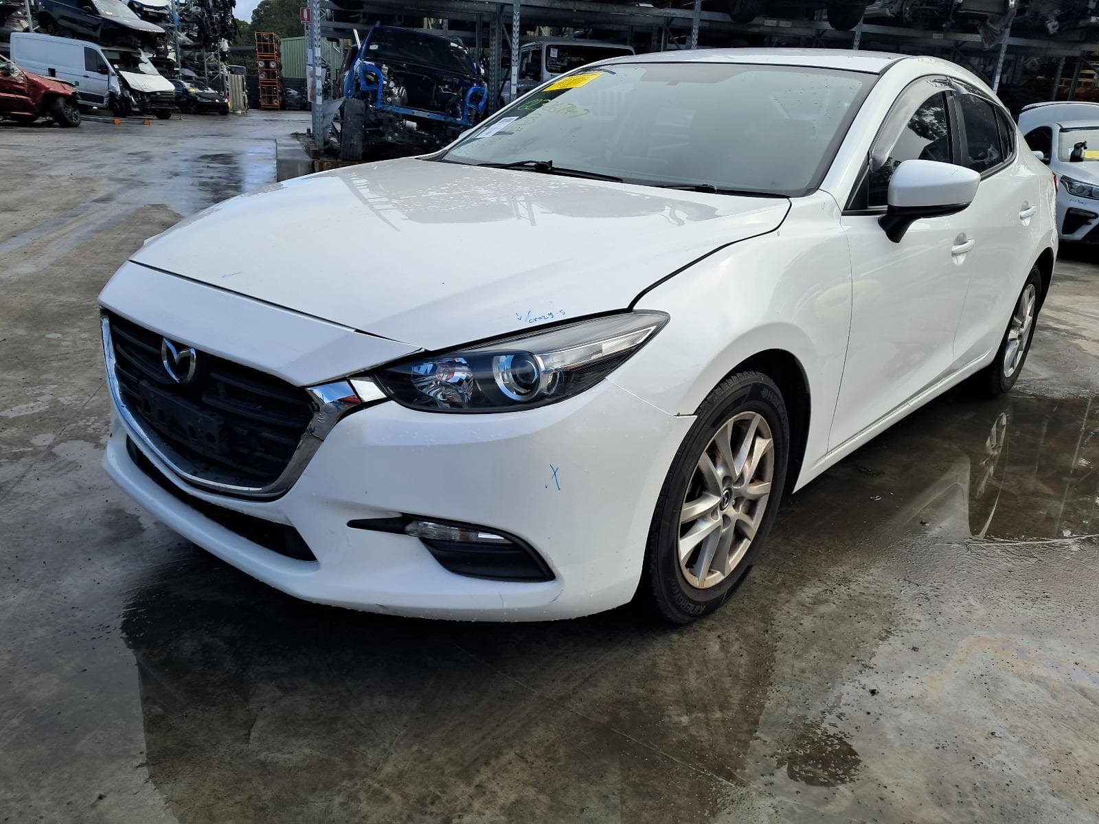 Used auto part listing image: 2016 MAZDA 3 SEAT BELT STALK RH FRONT, SEAT BELT STALK ONLY, BM, SEDAN/HATCH, 11/13-05/16