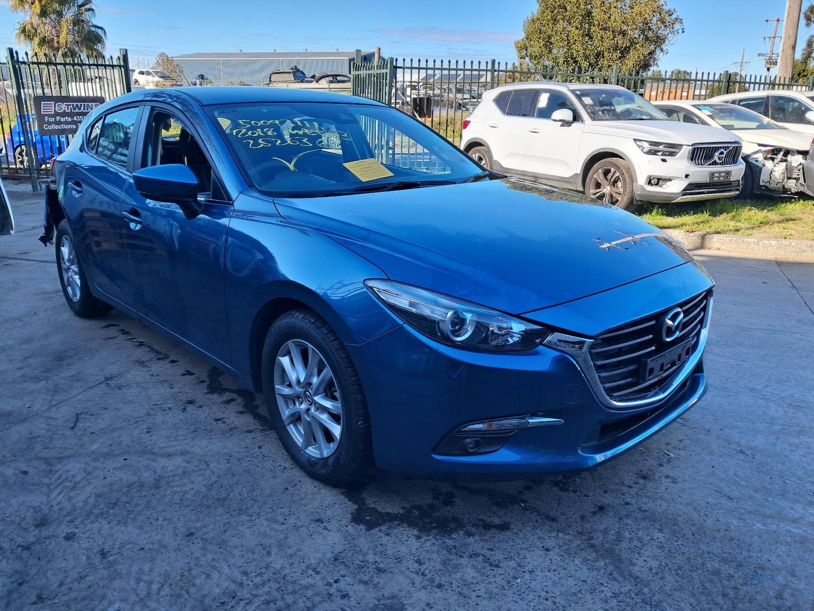 Used auto part listing image: 2018 MAZDA 3 LEFT HEADLAMP BN, HALOGEN TYPE, 05/16-02/19