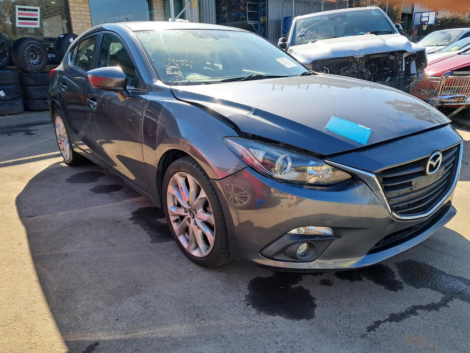 Used auto part listing image: 2015 MAZDA 3 CONSOLE AUTO T/M TYPE, VINYL, BM, 06/13-05/16