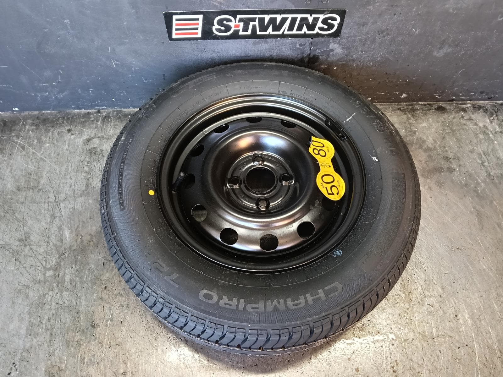 Used auto part listing image: 2022 MG MG3 WHEEL STANDARD STEEL SPACE SAVER SPARE, 14IN, SZP1, 07/16-10/25 0000423666