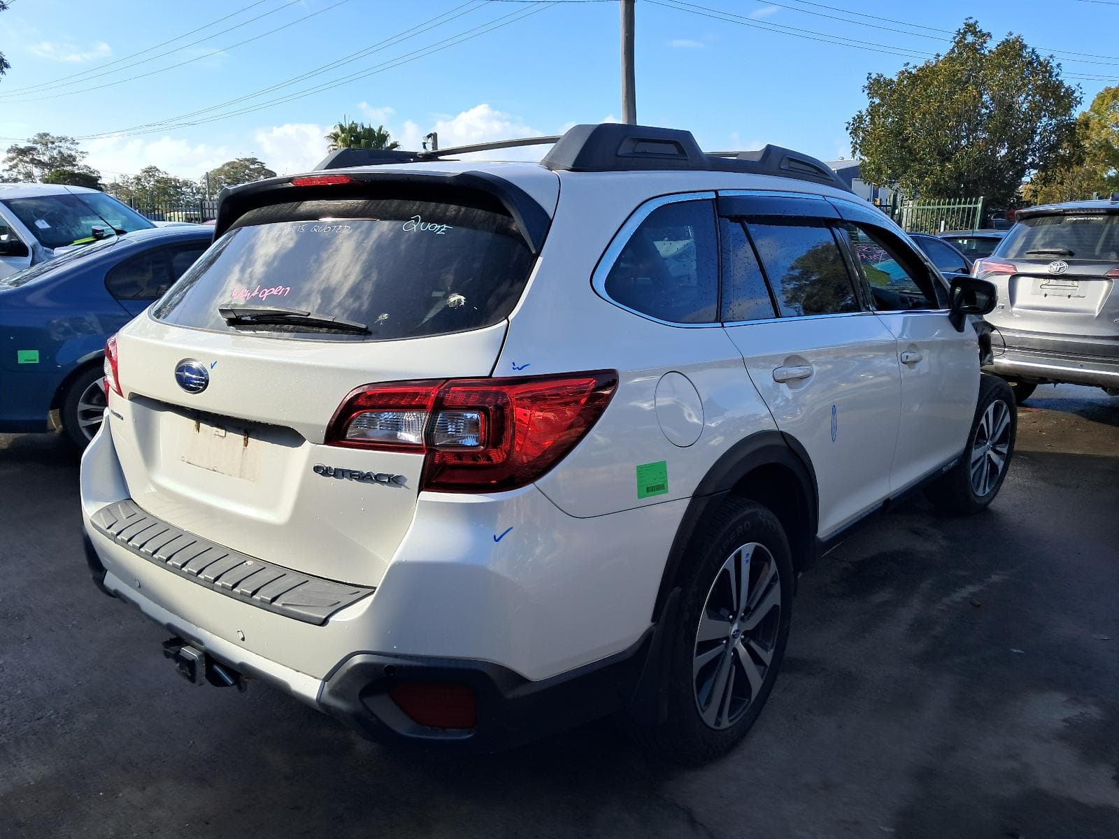 Used auto part listing image: 2018 SUBARU OUTBACK REAR GARNISH TAILGATE LAMP (LH SIDE), 6TH GEN, 08/14-12/20