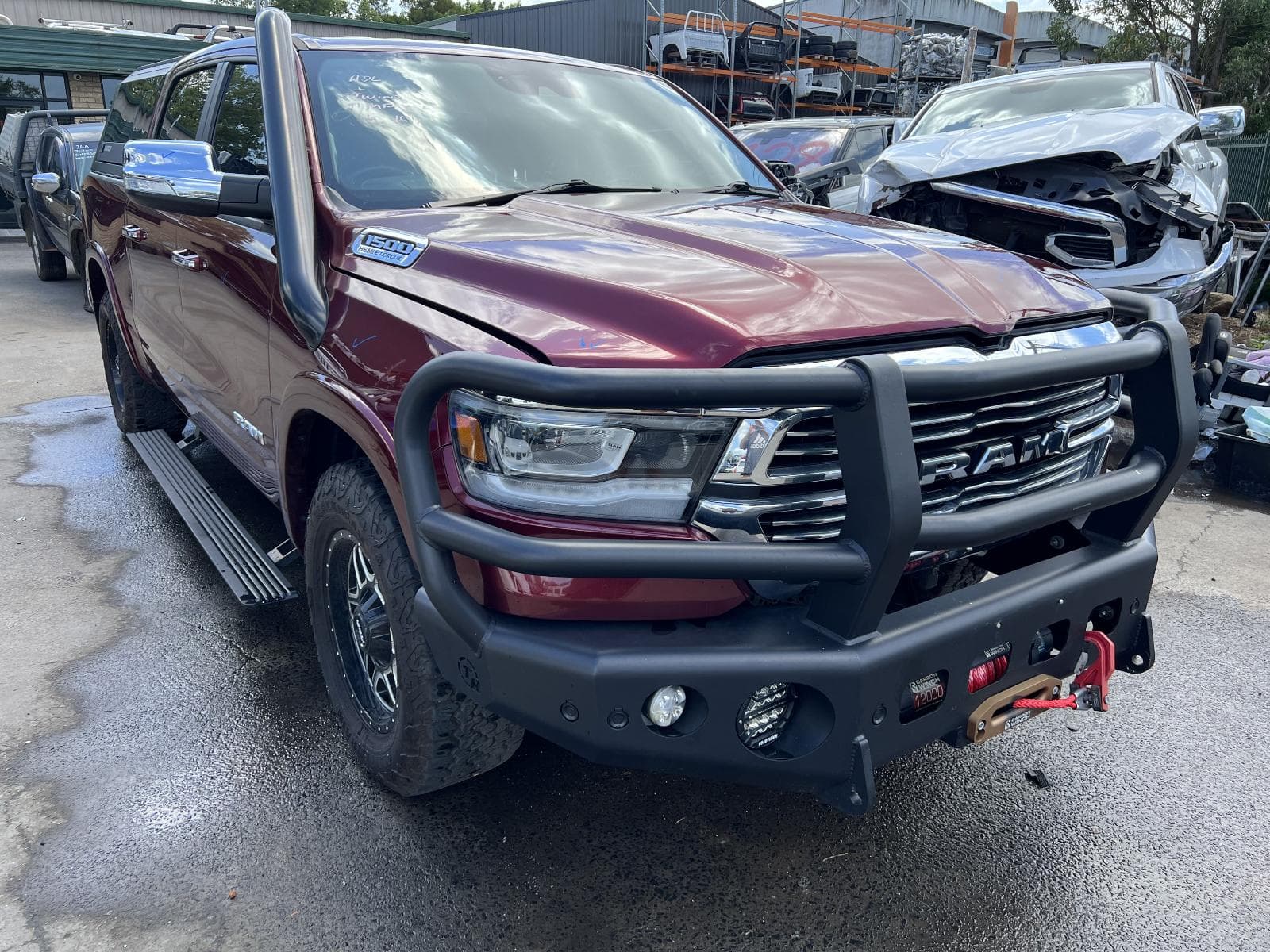 Used auto part listing image: 2022 RAM 1500 RIGHT REAR DOOR SLIDING DT, CREW CAB, LARAMIE/LIMITED/TRX, 10/20