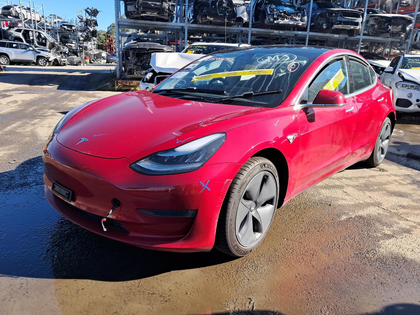 Used auto part listing image: 2019 TESLA MODEL 3 RIGHT FRONT WINDOW REG MOTOR 1ST GEN, 06/19