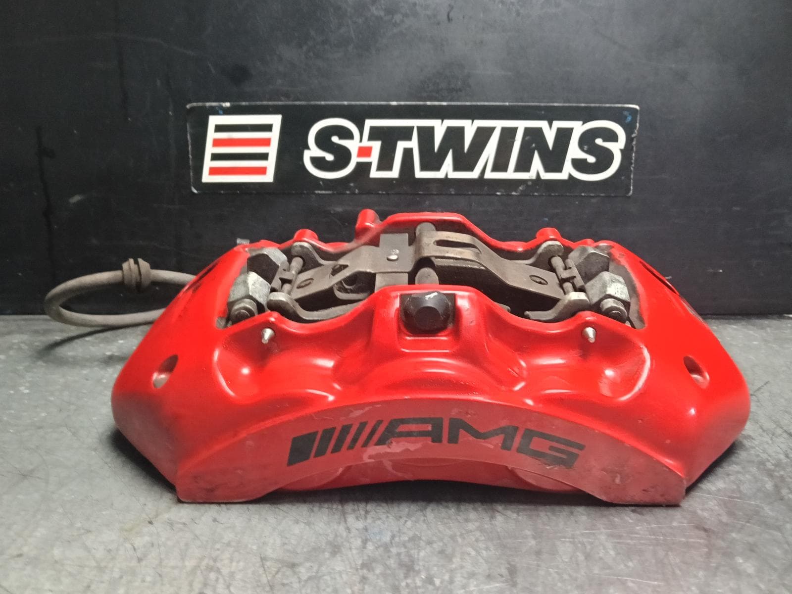 Used auto part listing image: 2018 MERCEDES C CLASS CALIPER LH FRONT, RED, C63S AMG, W205/S205/C205/A205, 06/14-07/23 0000407794