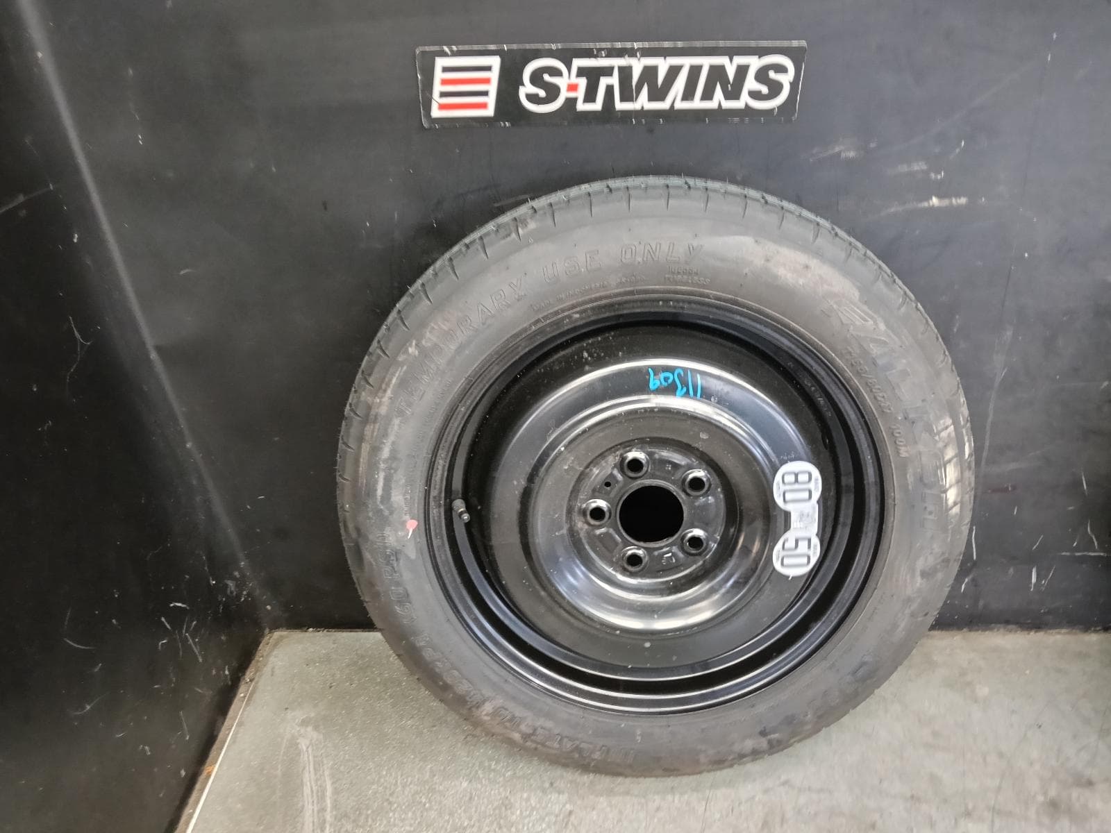 Used auto part listing image: 2018 MITSUBISHI ECLIPSE CROSS WHEEL STANDARD STEEL SPACE SAVER SPARE, 17X4IN, YA-YB, 11/17- 0000428795