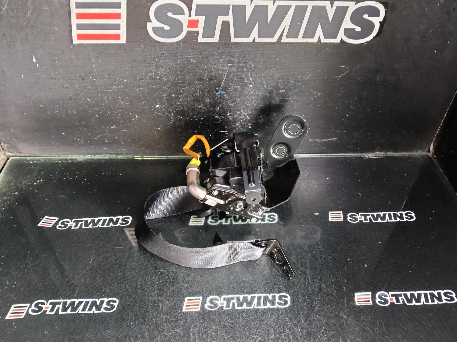 Used auto part listing image: 2023 MAZDA 3 SEAT BELT STALK LH REAR, SEAT BELT ONLY, HATCH, BP, 03/19